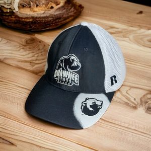 Shawnee State Bears Russell White And Black Baseball Cap